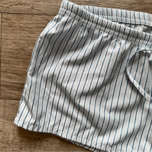Brandy Melville Blue and White Striped Shorts - Picture 2 of 5